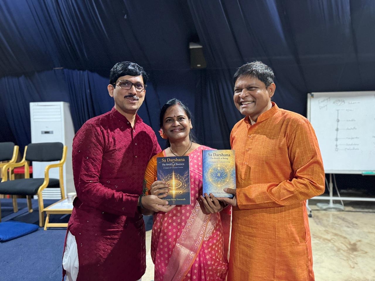 Author with Dr. Newton Kondaveti and Dr. Lakshmi Newton Kondaveti